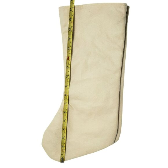 2 Dan Dee Christmas Stockings Santa Claus & Snowman Country Folk Art 17.5" New - Picture 10 of 11